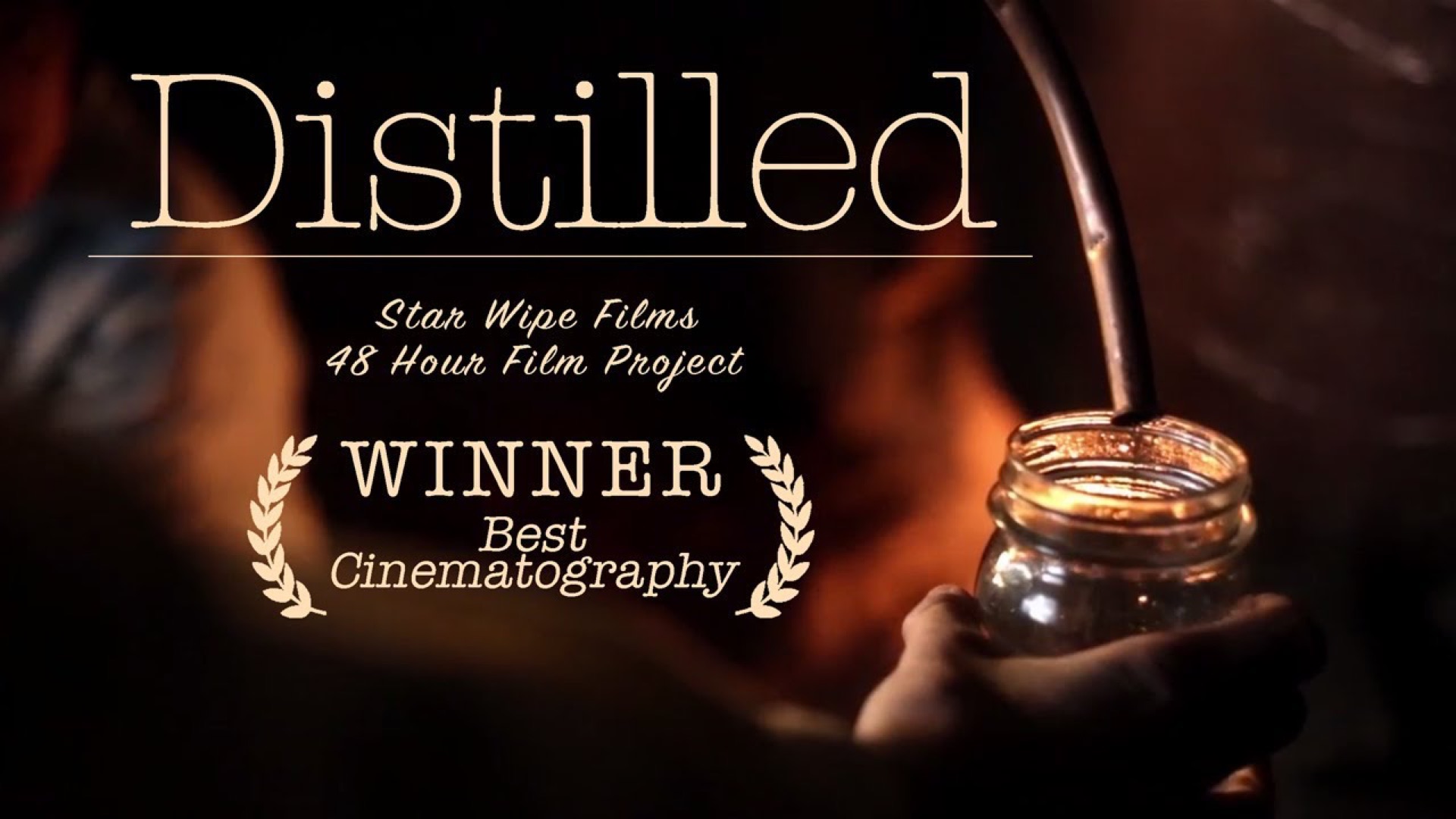 Cinematic still from the short film Distilled